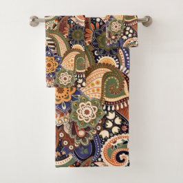Colorful Paisley Bad Handdoek