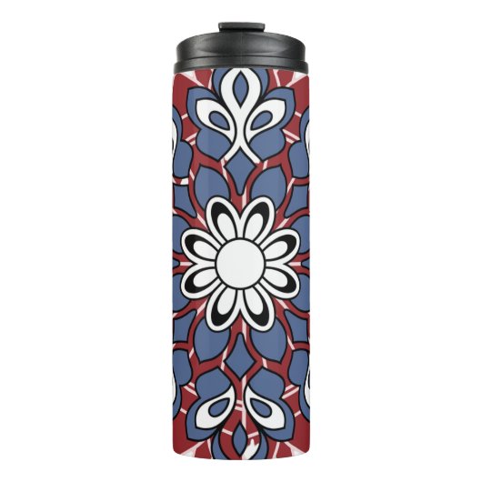 Colorful Paisley Boho Pattern Mug Design Thermosbeker (Voorkant)