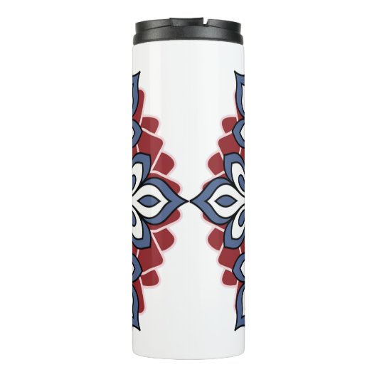 Colorful Paisley Boho Pattern Mug Design Thermosbeker (Achterkant)