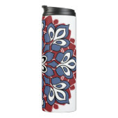 Colorful Paisley Boho Pattern Mug Design Thermosbeker (Geroteerd rechts)