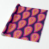 Colorful Paisley Cadeaupapier (Uitgerold)