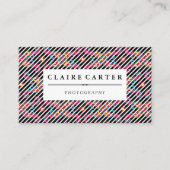 Colorful Paisley Flower Pattern Visitekaartje (Voorkant)