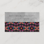 Colorful Paisley Flower Pattern | Waterverf blok Visitekaartje (Achterkant)