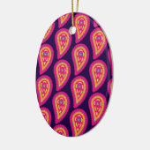 Colorful Paisley Keramisch Ornament (Links)