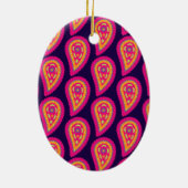 Colorful Paisley Keramisch Ornament (Achterkant)