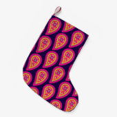Colorful Paisley Kleine Kerstsok (Voorkant (Hangend))