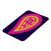 Colorful Paisley Magneet (Linkerzijde)