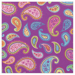 Colorful Paisley Moroccan Kinder Room Decor Paars Stof