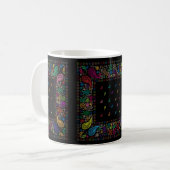 Colorful Paisley-ontwerp Koffiemok (Voorkant links)