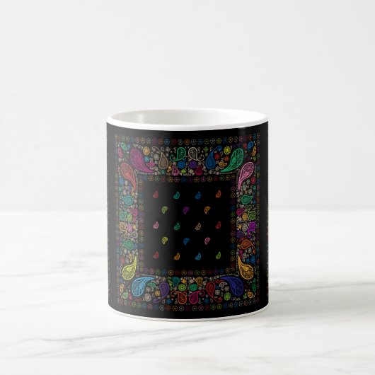 Colorful Paisley-ontwerp Koffiemok (Center)