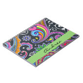 Colorful Paisley, Paisley Pattern, Jouw naam Notitieboek (Linkerzijde)
