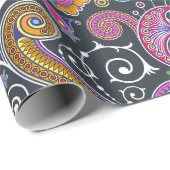 Colorful Paisley, Paisley Pattern, Persian Paisley Cadeaupapier (Rol Hoek)