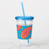 Colorful Paisley Pattern Acryl Drinkbeker (Links)