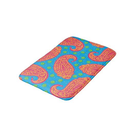 Colorful Paisley Pattern Badmat (Gekanteld)