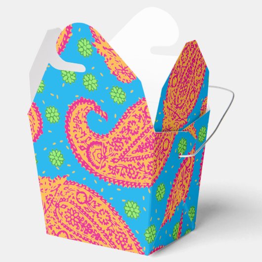 Colorful Paisley Pattern Bedankdoosjes (Geopend)