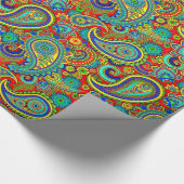 Colorful Paisley Pattern Cadeaupapier (Hoek)