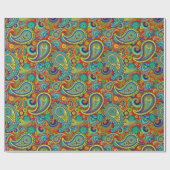 Colorful Paisley Pattern Cadeaupapier (Vlak)