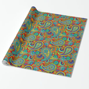 Colorful  Paisley Pattern Cadeaupapier