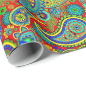 Colorful Paisley Pattern Cadeaupapier (Rol Hoek)
