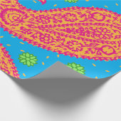 Colorful Paisley Pattern Cadeaupapier (Hoek)