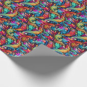Colorful Paisley Pattern Cadeaupapier (Hoek)
