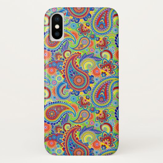 Colorful  Paisley Pattern Case-Mate iPhone Case (Achterkant)
