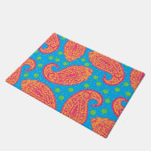 Colorful Paisley Pattern Deurmat (Schuin)
