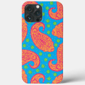 Colorful Paisley Pattern iPhone Case (Achterkant)