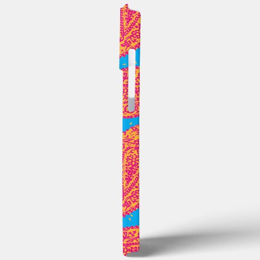 Colorful Paisley Pattern iPhone Case (Achterkant / Links)