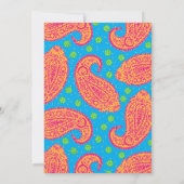 Colorful Paisley Pattern Kaart (Achterkant)