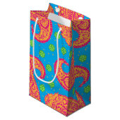 Colorful Paisley Pattern Klein Cadeauzakje (Voorkant Gekanteld)