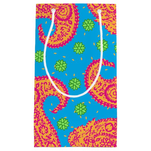 Colorful Paisley Pattern Klein Cadeauzakje (Voorkant)