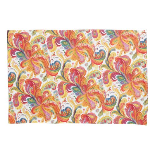 Colorful Paisley Pattern Kussensloop (Voorkant)