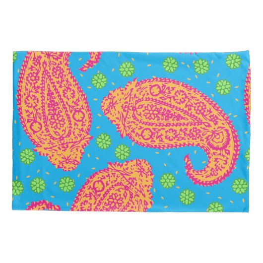 Colorful Paisley Pattern Kussensloop (Achterkant)