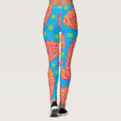 Colorful Paisley Pattern Leggings (Achterkant)