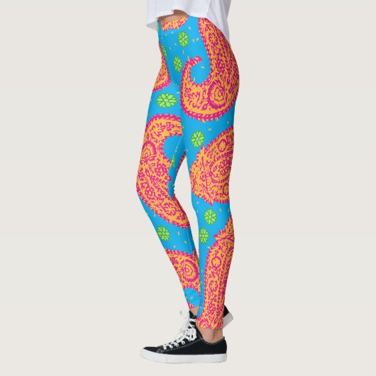 Colorful Paisley Pattern Leggings (Links)