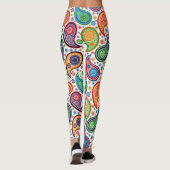 Colorful  Paisley Pattern Leggings (Achterkant)