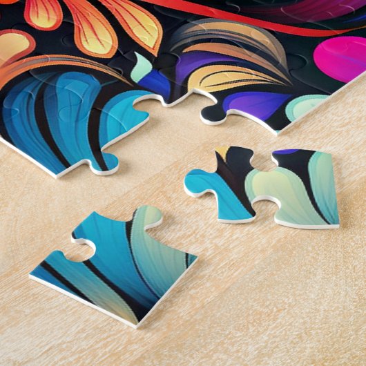 Colorful Paisley Pattern Legpuzzel (Zijkant)