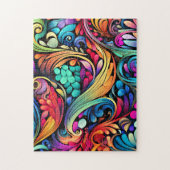 Colorful Paisley Pattern Legpuzzel (Verticaal)