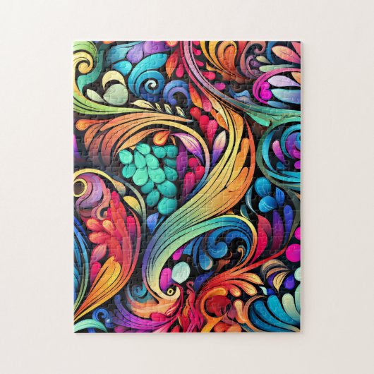 Colorful Paisley Pattern Legpuzzel (Verticaal)