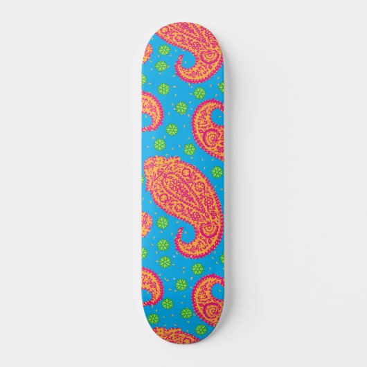 Colorful Paisley Pattern Persoonlijk Skateboard (Voorkant)