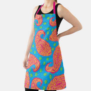 Colorful Paisley Pattern Schort