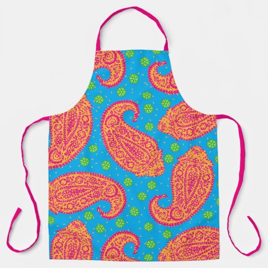 Colorful Paisley Pattern Schort (Voorkant)