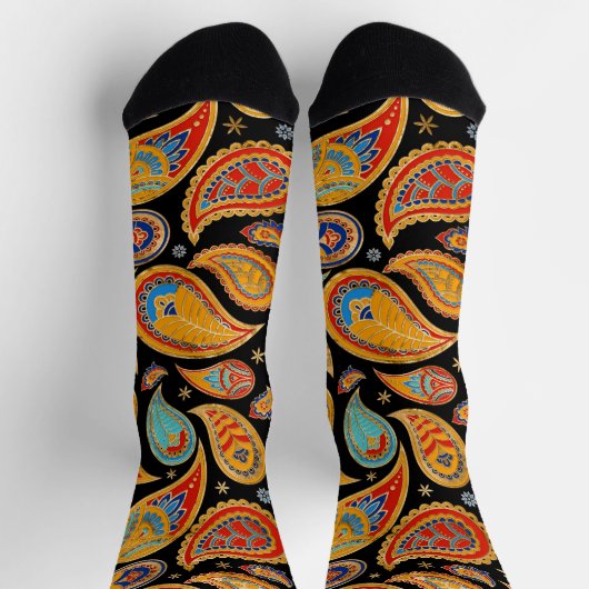 Colorful Paisley Pattern Sokken (Top)