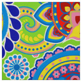 Colorful Paisley Pattern Stof (Swatch)
