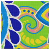 Colorful Paisley Pattern Stof (Close Up)