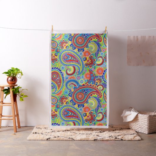 Colorful Paisley Pattern Stof (Voorbeeld)