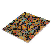 Colorful Paisley Pattern Tegeltje (Zijkant)