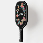 Colorful Paisley Personalized Pickleball Paddle (Links)