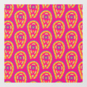 Colorful Paisley Raamsticker (Vel)